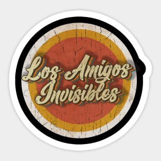 circle vintage Los Amigos Invisibles Sticker